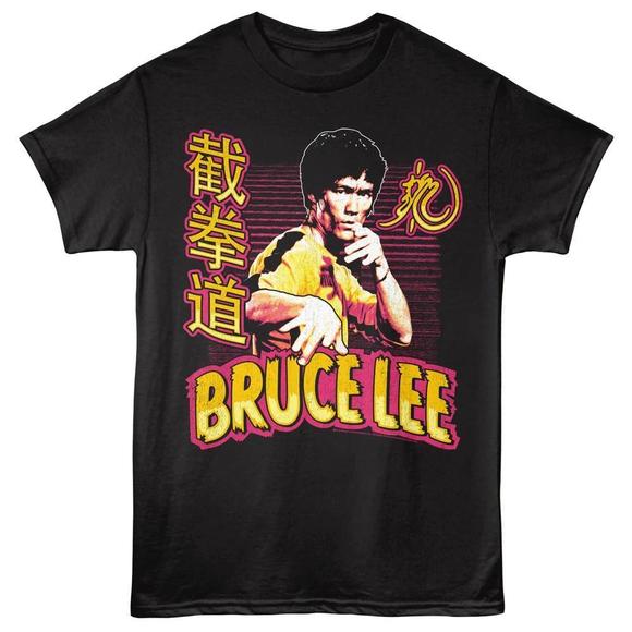 Bruce Lee Chinese Neon Unisex T Shirt - Picture 1 of 4